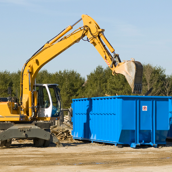 what size residential dumpster rentals are available in Mineral